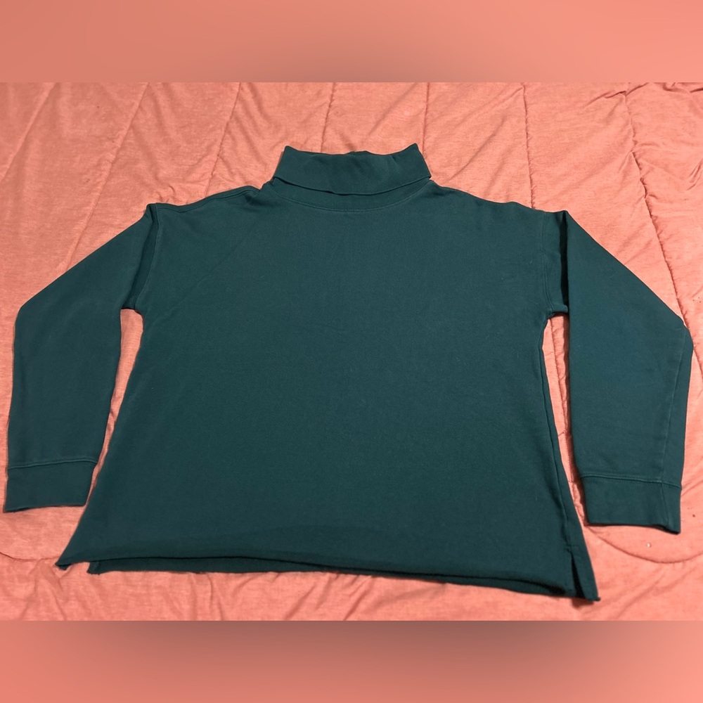Time and Tru Teal Turtleneck Sweater